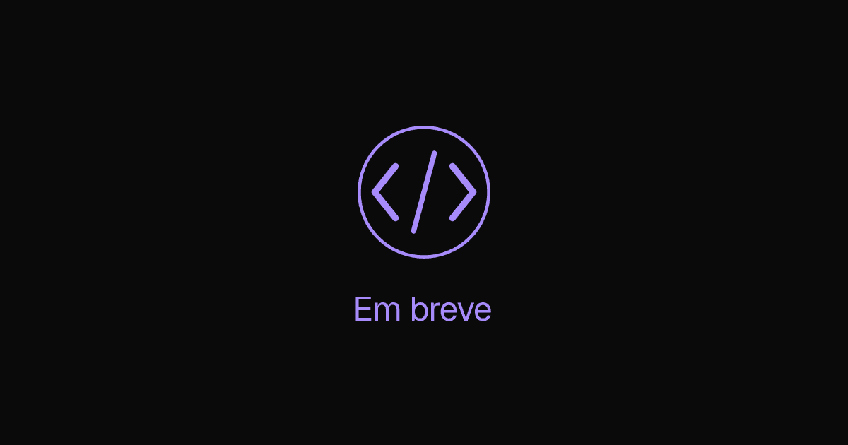 Banner do projeto Em breve